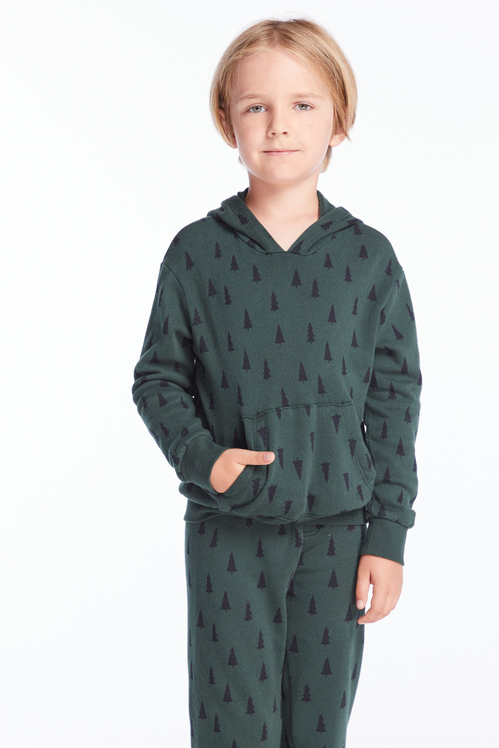 Boys Forest Pine Long Sleeve Hoodie Boys chaserbrand