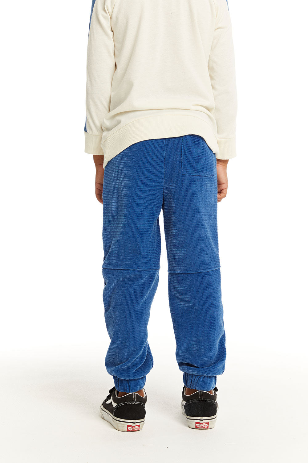 Zipper Leg Peacock Blue Jogger BOYS chaserbrand