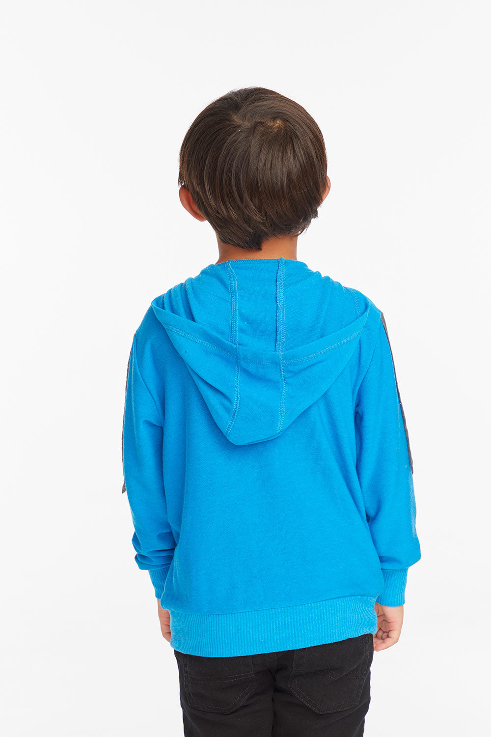 Bolt Blue Danube Long Sleeve Zip Up Hoodie Boys chaserbrand