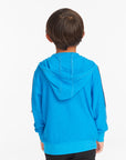 Bolt Blue Danube Long Sleeve Zip Up Hoodie Boys chaserbrand