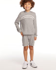 Boat Day Heather Grey Boys Shorts BOYS chaserbrand