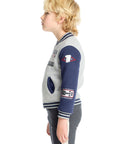 Allan Navy & Heather Grey Bomber Boys chaserbrand