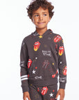 Rolling Stones Tongue Logo Stars Boys Pullover Hoodie Boys chaserbrand