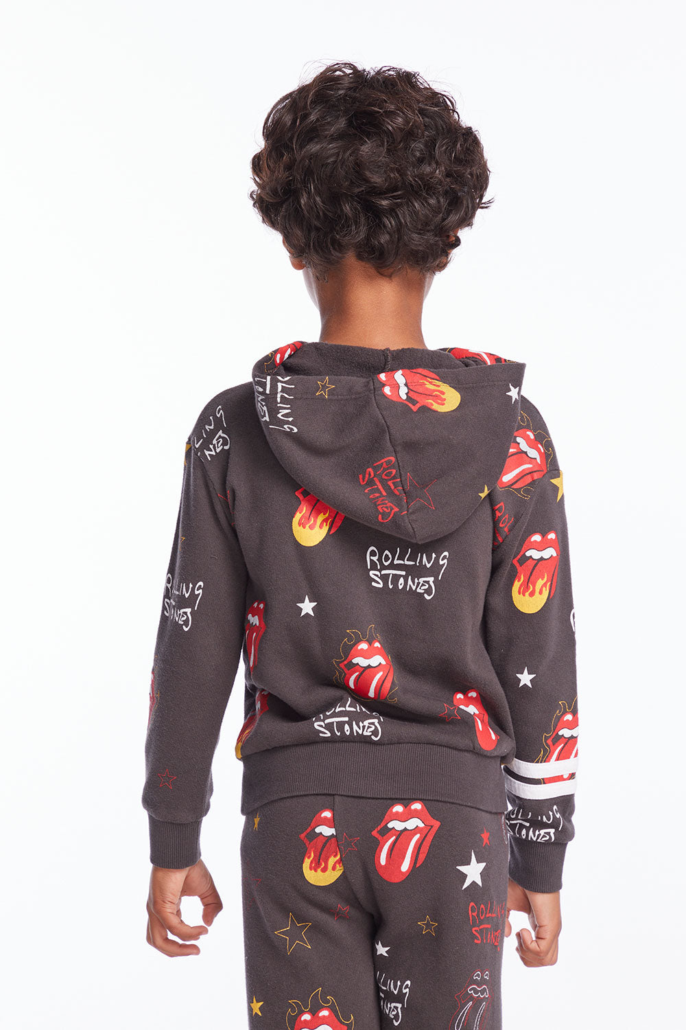Rolling Stones Tongue Logo Stars Boys Pullover Hoodie Boys chaserbrand