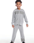 No Side Seam Heather Grey Boys Jogger with Strapping BOYS chaserbrand