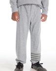 No Side Seam Heather Grey Boys Jogger with Strapping BOYS chaserbrand