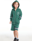 Smiley Daze Boys Zip Up Hoodie with Strappings BOYS chaserbrand