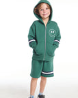 Cozy Beach Boys Broccolini Shorts with Strappings BOYS chaserbrand