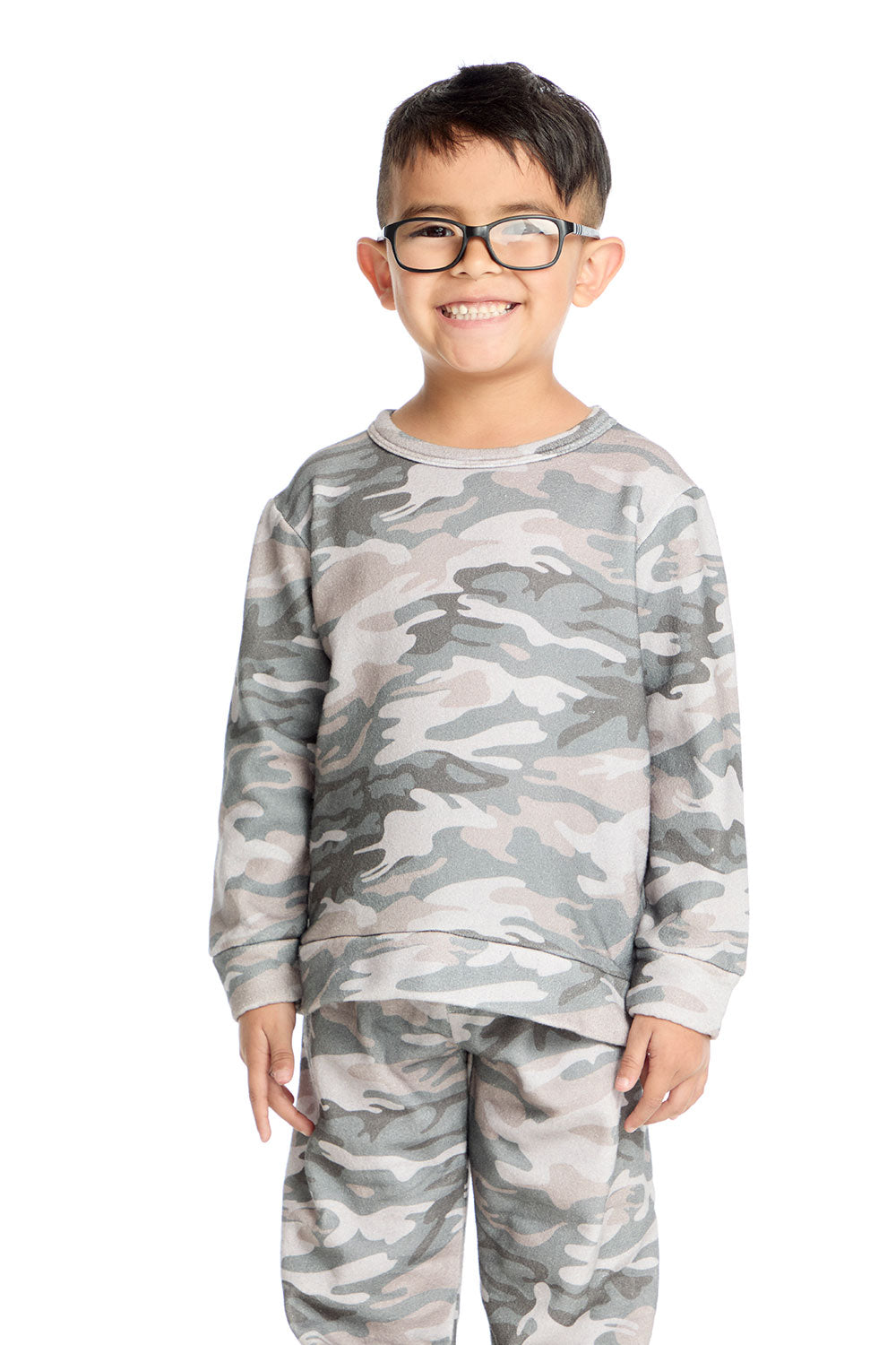 Comfy Long Sleeve Desert Camo Pullover Boys chaserbrand
