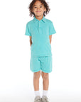 Aqua Teal Cozy Beach Shorts Boys chaserbrand