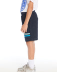 Navy Blue Contrast Strappings Shorts Boys chaserbrand