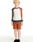 Cozy Bolt Sepia Beach Short Boys chaserbrand
