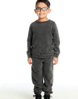 Black Acid Wash Lounge Pant Boys chaserbrand