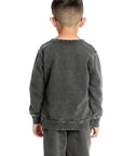 Comfy Long Sleeve Black Acidwash Pullover Boys chaserbrand