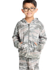 Long Sleeve Desert Camo Zip Up Hoodie Boys chaserbrand