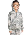Long Sleeve Desert Camo Zip Up Hoodie Boys chaserbrand