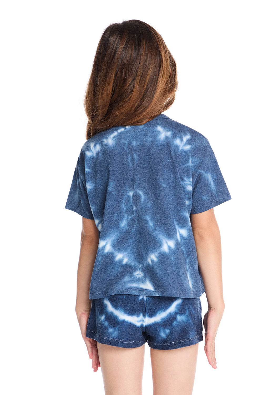 Indigo Heart Tie Dye T-Shirt Girls chaserbrand