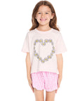 Daisy Heart Tee Girls chaserbrand