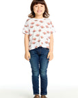 Football Toss Tee Girls chaserbrand