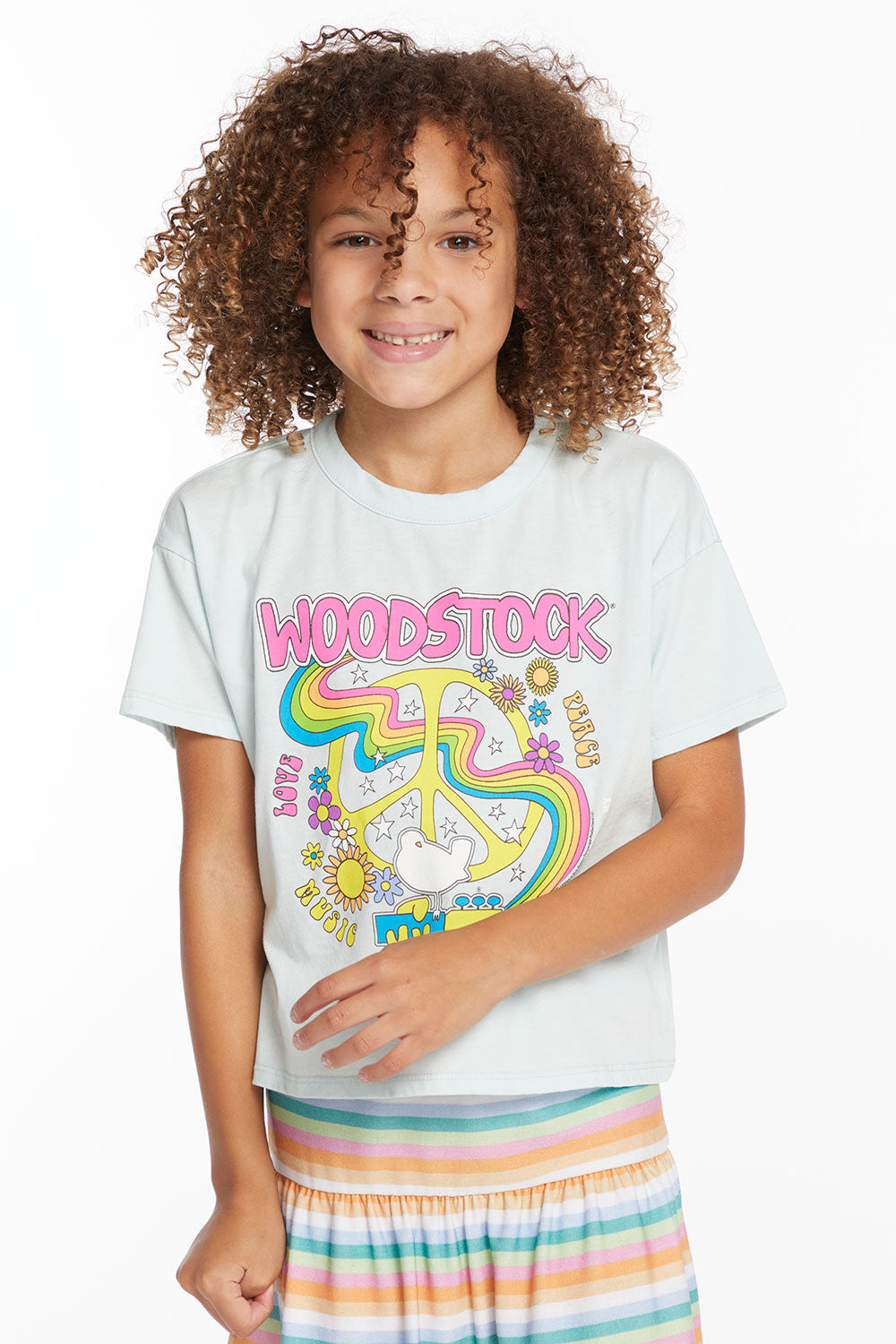 Woodstock Peace Sign Girls Tee GIRLS chaserbrand