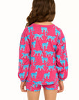 Leopard Drew Long Sleeve Tee GIRLS chaserbrand