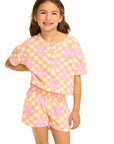Daisy Check Romper GIRLS chaserbrand