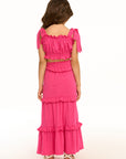 Adia Hot Pink Midi Skirt GIRLS chaserbrand
