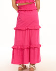 Adia Hot Pink Midi Skirt GIRLS chaserbrand
