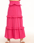 Adia Hot Pink Midi Skirt GIRLS chaserbrand
