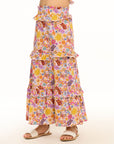 Adia Sunny Days Print Midi Skirt GIRLS chaserbrand