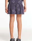 Glitter Hearts Girls Peplum Skirt Girls chaserbrand