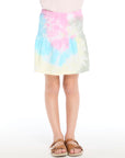 Rainbow Tie Dye Peplum Skort Girls chaserbrand