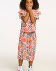 Anise Floral and Leopard Ruffle Top GIRLS chaserbrand