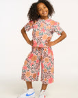 Anise Floral and Leopard Ruffle Top GIRLS chaserbrand