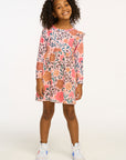 One Ruffle Floral & Leopard Print Green Dress GIRLS chaserbrand