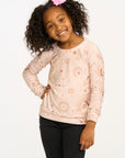Mystical Sky Shirred Cozy Knit Pullover GIRLS chaserbrand