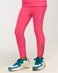Side Detail Flamingo Pink Leggings GIRLS chaserbrand