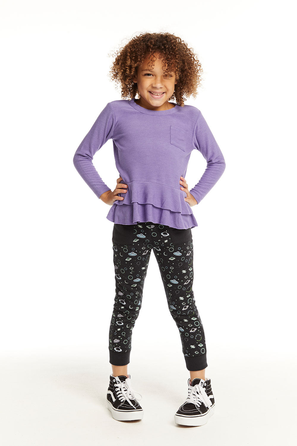 Veronica Purple Long Sleeve Tee GIRLS chaserbrand