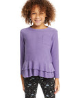 Veronica Purple Long Sleeve Tee GIRLS chaserbrand