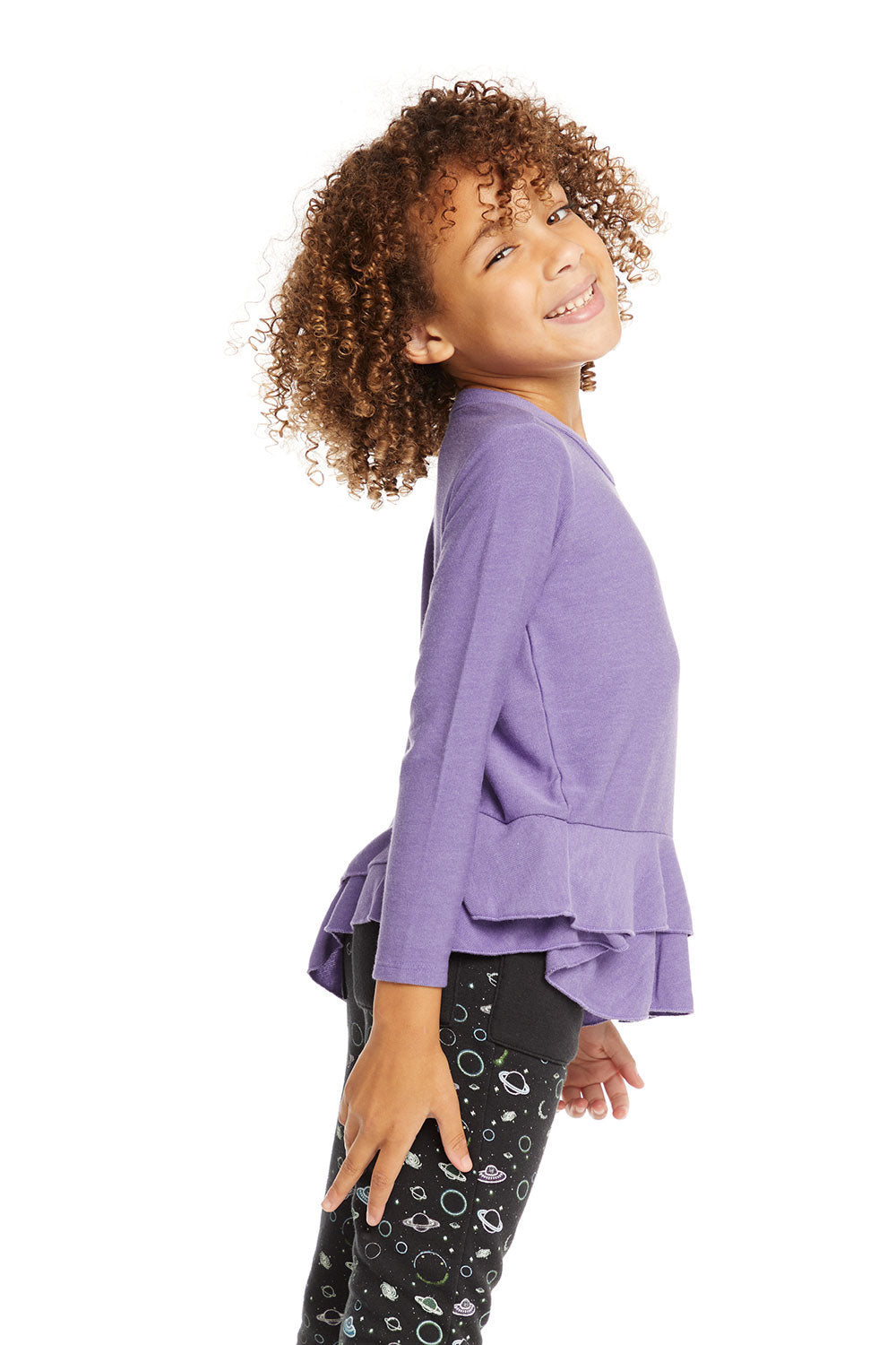 Veronica Purple Long Sleeve Tee GIRLS chaserbrand