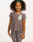 Unicorn Rainbow Puff Sleeve Tee GIRLS chaserbrand