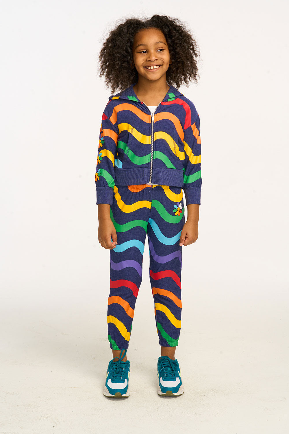 Wavy Rainbow Slouchy Pant GIRLS chaserbrand