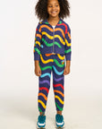 Wavy Rainbow Slouchy Pant GIRLS chaserbrand
