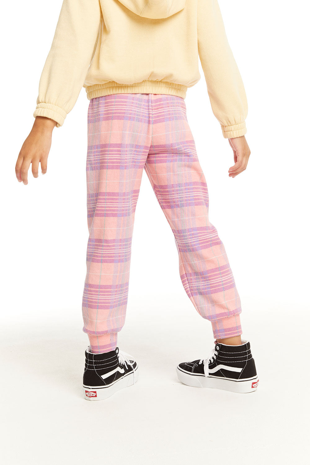 Leila Cotton Candy Plaid Jogger GIRLS chaserbrand