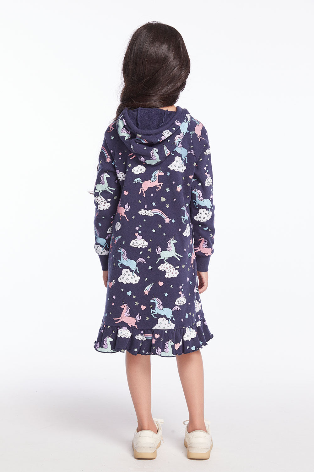 Allover Unicorns Girls Hoodie Dress Girls chaserbrand