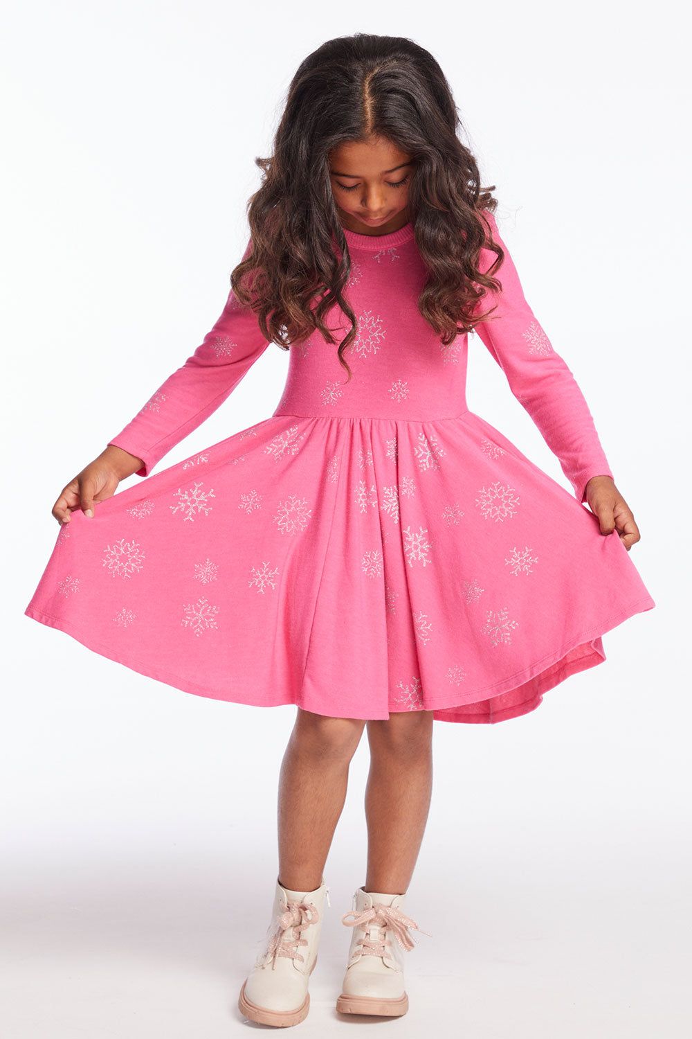 Glitter Snowflakes Girls Dress Girls chaserbrand