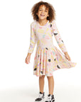 Puff Sweet Treats Long Sleeve Dress with Twirl Skirt GIRLS chaserbrand