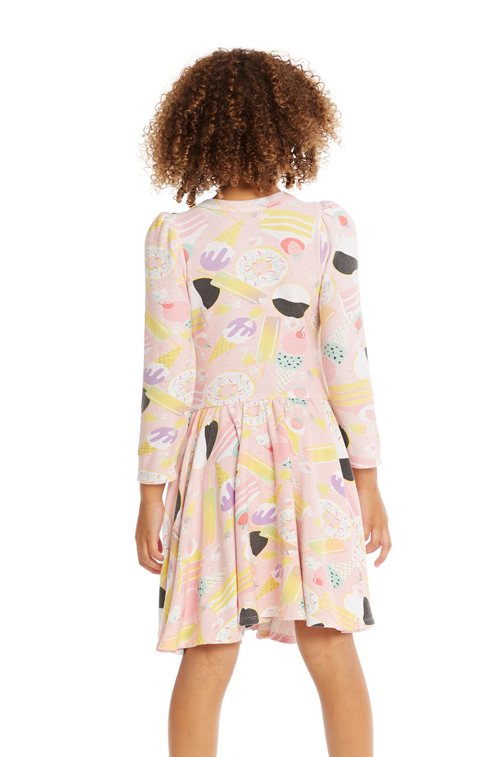 Puff Sweet Treats Long Sleeve Dress with Twirl Skirt GIRLS chaserbrand