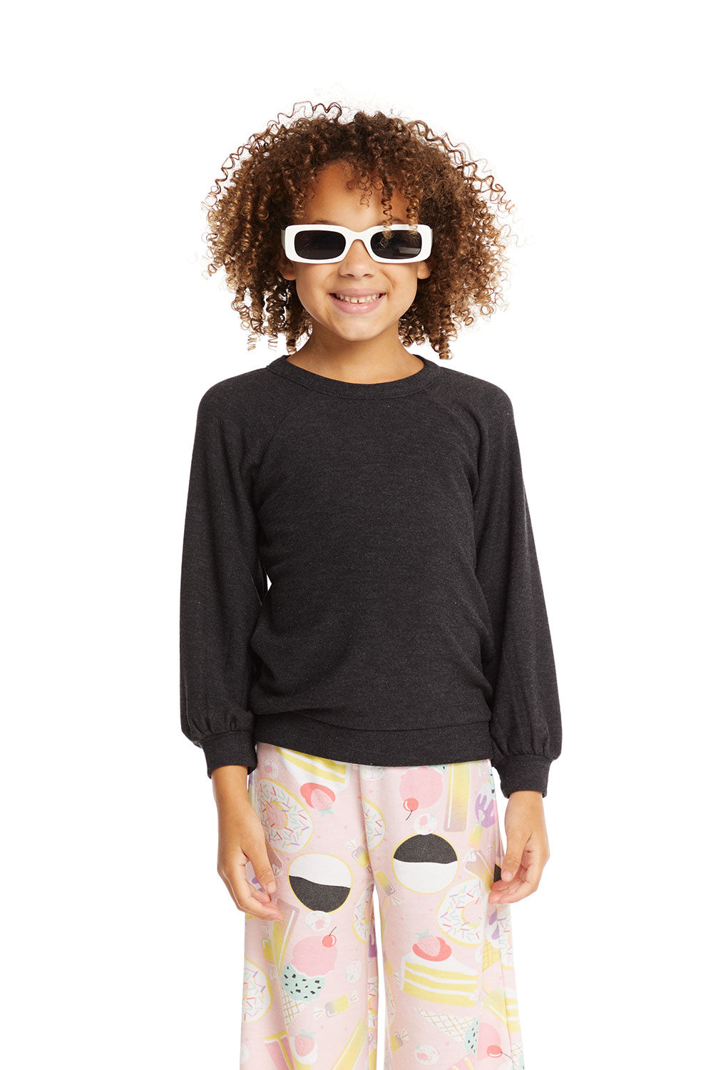 Blouson Sleeve Licorice Raglan Pullover GIRLS chaserbrand