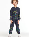 Colorful Hearts Girls Long Sleeve Girls chaserbrand